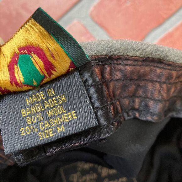 Wool/cashmere grey flatcap/newsboy style hat. Irish staple - M - Picture 7 of 11